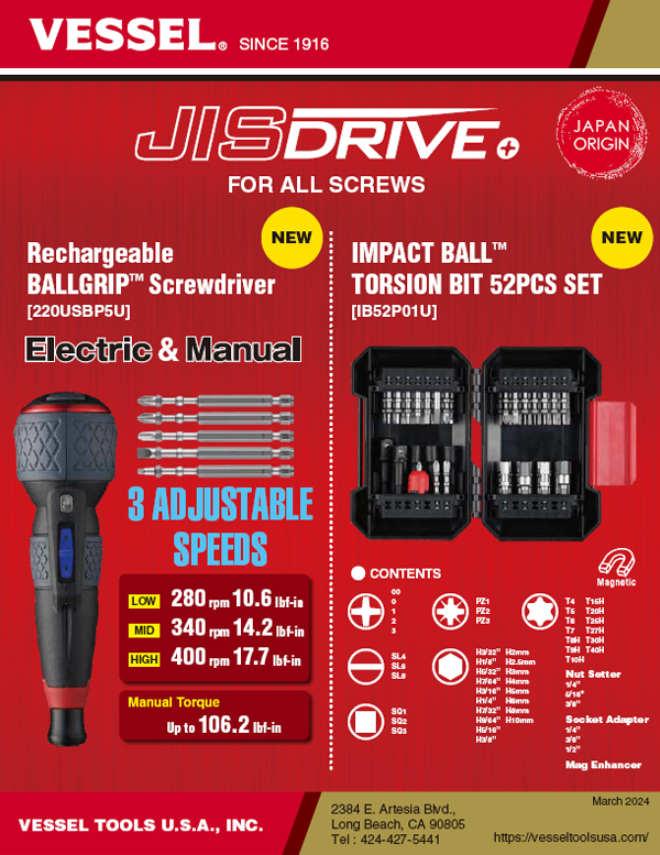 Rechargeable BALLGRIP™ Screwdriver [220USBP5U]